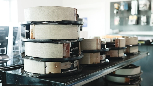 Trailer brake assemblies and replacement brake parts