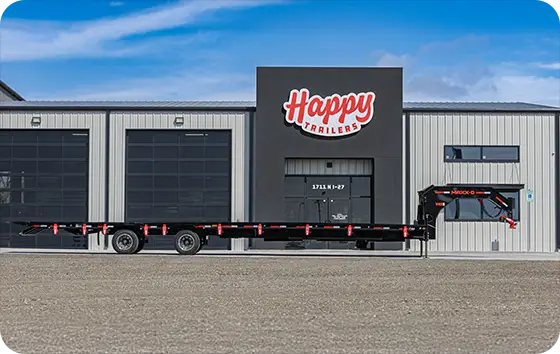 Happy Trailers Dealership Flatbed Trailer Premium Facility